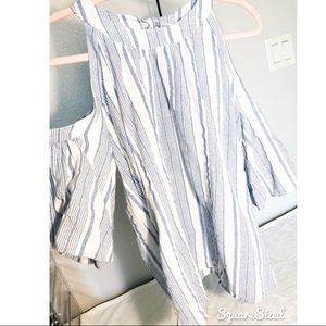 Cold Shoulder Short Sleeve Shirt